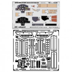 1/32 Horten Ho 229 Interior Detail Set and Air Brake Set (2 Photo-Etched Sheets)