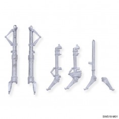 1/32 Bf 109 G-14/U4 "Erich Hartmann" Late Version Metal Struts for Zoukei-Mura #SWS18