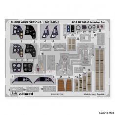 1/32 Messerschmitt Bf 109 G-14/U4 "Erich Hartmann" Interior Detail Set for Zoukei-Mura #SWS18