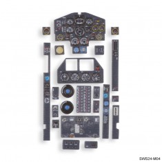 1/32 Ho 229 B 3D Acrylic Instrument Panels Set for Zoukei Mura kit