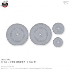 1/32 Bf 109 G Early Weight-Deforming Tyres (G-2/-4)