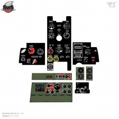 1/32 Kawasaki Ki-100 3D Acrylic Instrument Panels Set