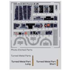1/48 F-4J/S Phantom II Photo-Etched Set for #SWS48-04/05