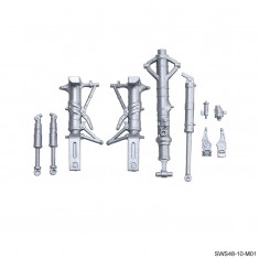 1/48 McDonnell Douglas F-4E/EJ/F/G Phantom II Metal Struts (white metal) for #SWS48-10
