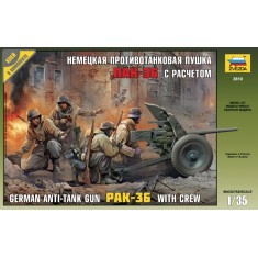 1/35 German Anti-Tank Gun Pak-36 with Crew