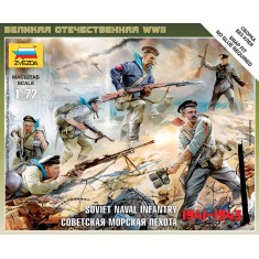 1/72 (Snap-Fit) Soviet Naval Infantry 1941-1943 (4 Figures)