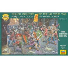 1/72 French Infantry of The 100 Years War XIV-XV Century A.D.