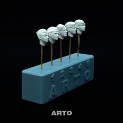 1/35 WWII Soviet Pilotka Side Cap Heads (5pcs)