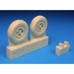 Barracuda Cast 1/32 BR32335 resin Spitfire Four Slot Mainwheels for Revell TMY Barracuda Cast 1/32 BR32335 resin Spitfire Four Slot Mainwheels for Revell TMY
