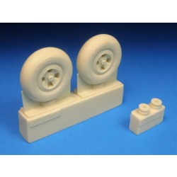 Barracuda Cast 1/32 BR32335 resin Spitfire Four Slot Mainwheels for Revell TMY Barracuda Cast 1/32 BR32335 resin Spitfire Four Slot Mainwheels for Revell TMY