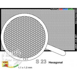 Net with Hexagonal Mesh 1.1mm x 1.0mm (Dimensions: 75mm x 42mm)