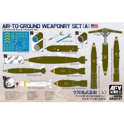 1/48 Air-to-Ground Weaponry set #A - US Aircraft Bomb Weapon Set 1/48 Air-to-Ground Weaponry set #A - US Aircraft Bomb Weapon Set