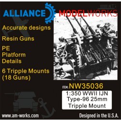 Alliance Model Works 1:350 WWII Warship Triangular Gussets Perforated #NW35032 