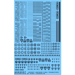 Over 130 Archer AR72148 1/72 Dry Transfers WWII Generic Soviet Turret Numbers 
