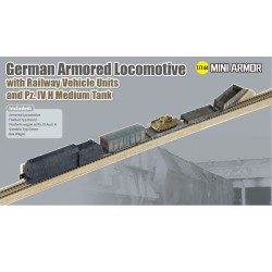 1/144 German Armored Locomotive w/Railway Vehicle Units & Pz.IV H Medium Tank 1/144 German Armored Locomotive w/Railway Vehicle Units & Pz.IV H Medium Tank