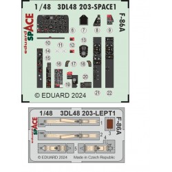 1/48 F-86A Sabre Dashboard 3D Decal and Seatbelts PE for Clear Prop kits 1/48 F-86A Sabre Dashboard 3D Decal and Seatbelts PE for Clear Prop kits