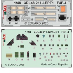 1/48 F4F-4 Cockpit 3D Decal and PE parts for Academy kits 1/48 F4F-4 Cockpit 3D Decal and PE parts for Academy kits