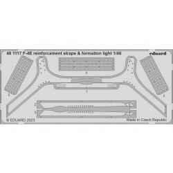 1/48 F-4E Phantom II Reinforcement Straps & Formation Lights Photo-etched set for Meng kits 1/48 F-4E Phantom II Reinforcement Straps & Formation Lights Photo-etched set for Meng kits