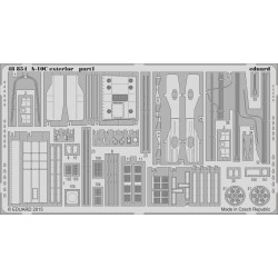 1/48 Fairchild A-10C ''Blacksnakes'' Exterior Detail Set for Italeri kit (2PE) 1/48 Fairchild A-10C ''Blacksnakes'' Exterior Detail Set for Italeri kit (2PE)