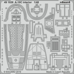 1/48 Fairchild Republic A-10C Thunderbolt II Interior Detail Set for Italeri kits 1/48 Fairchild Republic A-10C Thunderbolt II Interior Detail Set for Italeri kits