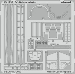 1/48 Grumman F-14A Tomcat Late Interior Detail Set for Tamiya kits 1/48 Grumman F-14A Tomcat Late Interior Detail Set for Tamiya kits