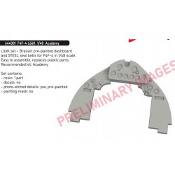 1/48 Grumman F4F-4 Wildcat Dashboard and Steelbelts for Academy kits 1/48 Grumman F4F-4 Wildcat Dashboard and Steelbelts for Academy kits