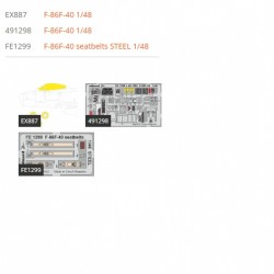 1/48 F-86F-40 Sabre Super Detail Set for Airfix kits 1/48 F-86F-40 Sabre Super Detail Set for Airfix kits