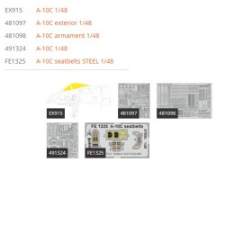 1/48 Fairchild Republic A-10C Thunderbolt II Super Detail Set for HobbyBoss kits 1/48 Fairchild Republic A-10C Thunderbolt II Super Detail Set for HobbyBoss kits