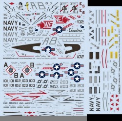 1/48 Grumman F-14A Tomcat Desert Storm Decals for Tamiya kits 1/48 Grumman F-14A Tomcat Desert Storm Decals for Tamiya kits