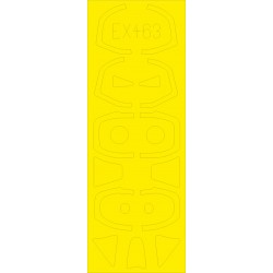 1/48 Fouga CM.170 Magister Paint Mask for AMK Hobby kit #88004 1/48 Fouga CM.170 Magister Paint Mask for AMK Hobby kit #88004