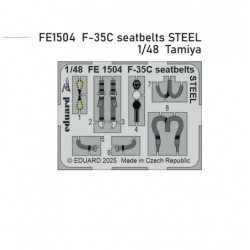 1/48 F-35C Lightning II Seatbelts for Tamiya kits 1/48 F-35C Lightning II Seatbelts for Tamiya kits