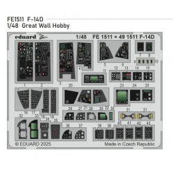 1/48 Grumman F-14D Tomcat PE parts for Great Wall Hobby kits 1/48 Grumman F-14D Tomcat PE parts for Great Wall Hobby kits