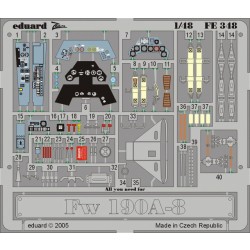 1/48 Focke-Wulf Fw 190A-8 Colour Photoetch Set Vol.2 for Tamiya kit 1/48 Focke-Wulf Fw 190A-8 Colour Photoetch Set Vol.2 for Tamiya kit