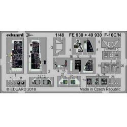 1/48 General Dynamics F-16C/N Fighting Falcon Detail Set for Tamiya kits 1/48 General Dynamics F-16C/N Fighting Falcon Detail Set for Tamiya kits
