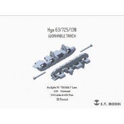 1/35 WWII German TIGER I Late Workable Track (3D Printed) 1/35 WWII German TIGER I Late Workable Track (3D Printed)