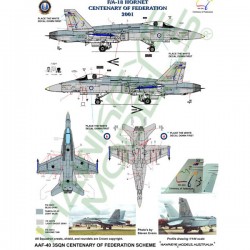 RAAF Decals for 1/72 McDonnell Douglas F/A-18A Hornet 3 SQN ( RAAF Decals for 1/72 McDonnell Douglas F/A-18A Hornet 3 SQN (