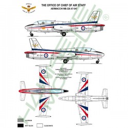 RAAF Decals for 1/48 Aermacchi MB 326H Macchi 34 SQN Chief of Air Staff RAAF Decals for 1/48 Aermacchi MB 326H Macchi 34 SQN Chief of Air Staff