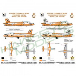 RAAF Decals for 1/48 Aermacchi MB 326H Macchi 2FTS (Fanta Can with W.A. map & standard) RAAF Decals for 1/48 Aermacchi MB 326H Macchi 2FTS (Fanta Can with W.A. map & standard)