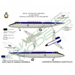 RAAF Decals for 1/72 Dassault Mystere 20 34 SQN VIP Transport RAAF Decals for 1/72 Dassault Mystere 20 34 SQN VIP Transport
