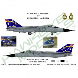 RAAF Decals for 1/72 General Dynamics 30th Anniversary scheme RAAF Decals for 1/72 General Dynamics 30th Anniversary scheme