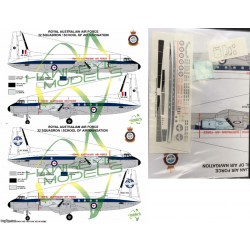 RAAF Decals for 1/144 Hawker Siddeley 32 SQN School of Air Navigation (Decal only) RAAF Decals for 1/144 Hawker Siddeley 32 SQN School of Air Navigation (Decal only)