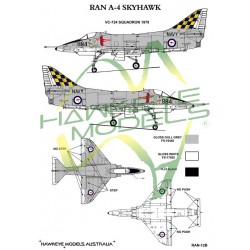 Australian RAN Decal for 1/48 A-4G Skyhawk VC-724 SQN 1978 (Blue & yellow checkerboard) Australian RAN Decal for 1/48 A-4G Skyhawk VC-724 SQN 1978 (Blue & yellow checkerboard)