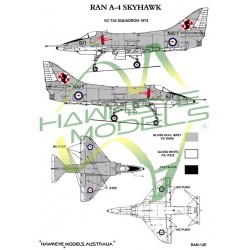 RAN Decal for 1/72 A-4G Skyhawk VC-724 SQN 1974 (Red & white checked circle & rooks head) RAN Decal for 1/72 A-4G Skyhawk VC-724 SQN 1974 (Red & white checked circle & rooks head)