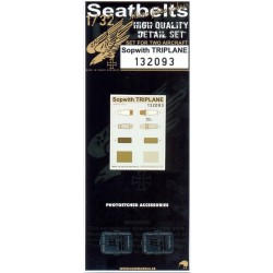 HGW 1/32 Seatbelts Sopwith Pup Triplane for Wingnut Wings 132093