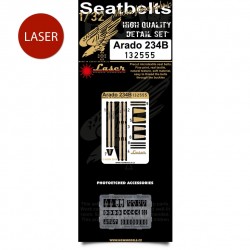 HGW 1/32 seatbelts for Arado Ar 234B by Fly Models - 132555 HGW 1/32 seatbelts for Arado Ar 234B by Fly Models - 132555