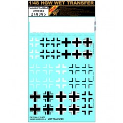 HGW 1/48 wet transfer for Focke Wulf Fw190A/F - Crosses - 248085 HGW 1/48 wet transfer for Focke Wulf Fw190A/F - Crosses - 248085