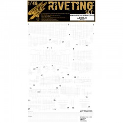 HGW 1/48 scale KI-61-ID HIEN (TONY) RIVETING SET for Tamiya - 481031 HGW 1/48 scale KI-61-ID HIEN (TONY) RIVETING SET for Tamiya - 481031