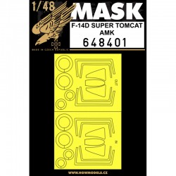 HGW 1/48 scale paint masks for F-14D Super Tomcat by AMK - 648401 HGW 1/48 scale paint masks for F-14D Super Tomcat by AMK - 648401