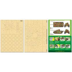 Airbrush Camo-Mask for 1/35 German Panther Camouflage Scheme 2 Airbrush Camo-Mask for 1/35 German Panther Camouflage Scheme 2