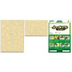 Airbrush Camo-Mask for 1/35 St. Chamond French Heavy Tank camo scheme 2 Airbrush Camo-Mask for 1/35 St. Chamond French Heavy Tank camo scheme 2